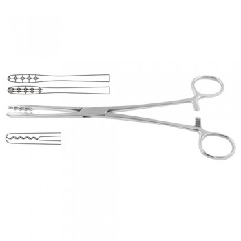 Ulrich Dressing Forcep Straight Stainless Steel, 22.5 cm - 8 3/4"